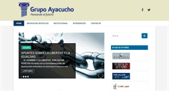 Desktop Screenshot of grupoayacucho.com